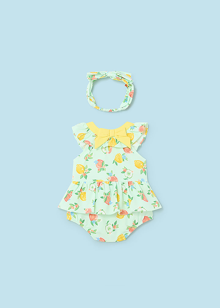 MAYORAL NEWBORN Baby Romper - Pear