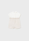 MAYORAL NEWBORN Baby Romper - LINEN