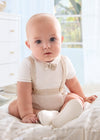 MAYORAL NEWBORN Baby Romper - LINEN