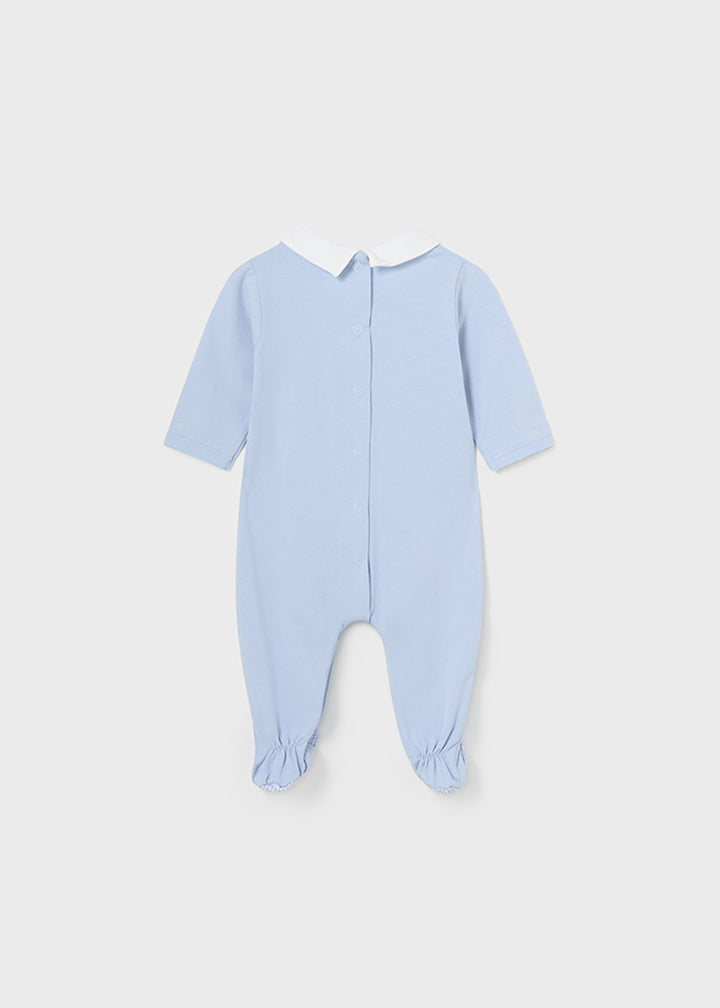 MAYORAL NEWBORN Baby Romper - Sky Blue