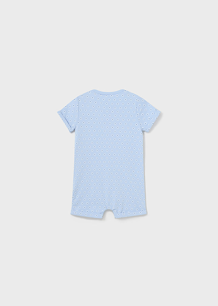 MAYORAL NEWBORN Baby Romper - Sky Blue