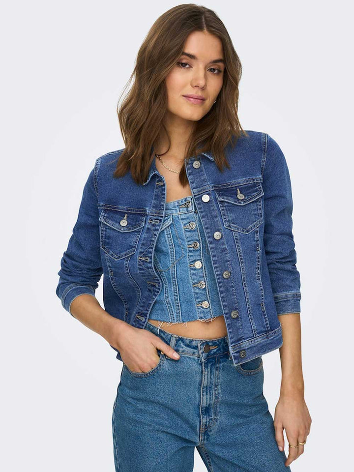 ONLY Jacket for WOMEN - MEDIUM BLUE DENIM