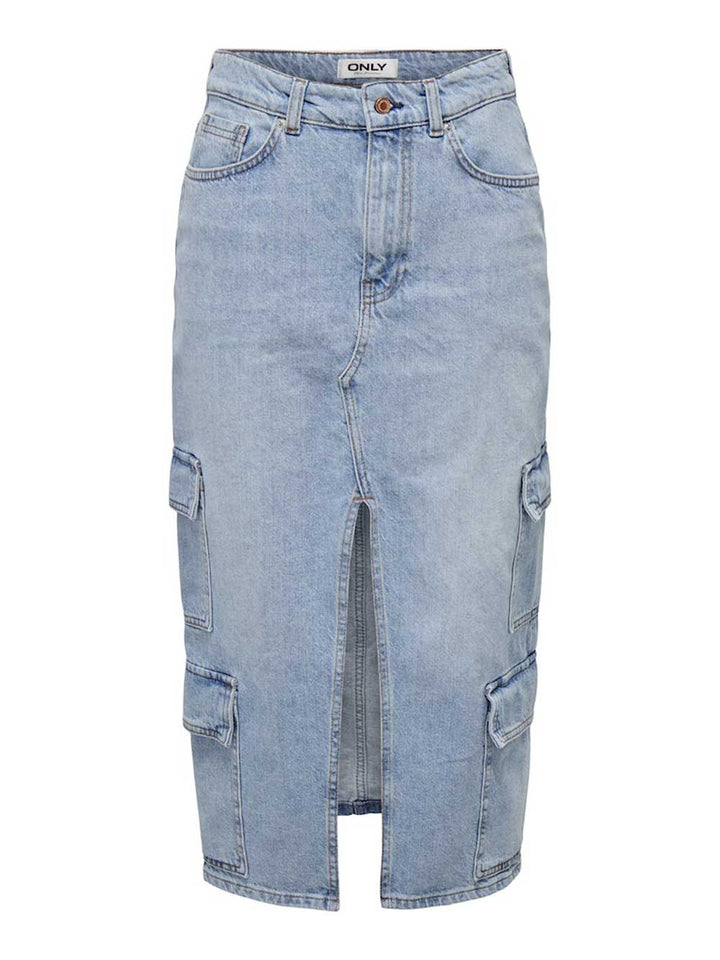 ONLY skirt for WOMEN - Light Blue Denim