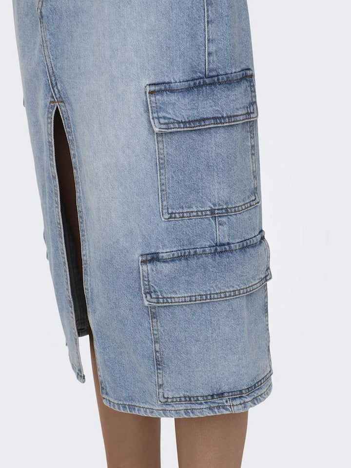 ONLY skirt for WOMEN - Light Blue Denim