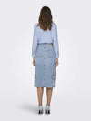 ONLY skirt for WOMEN - Light Blue Denim