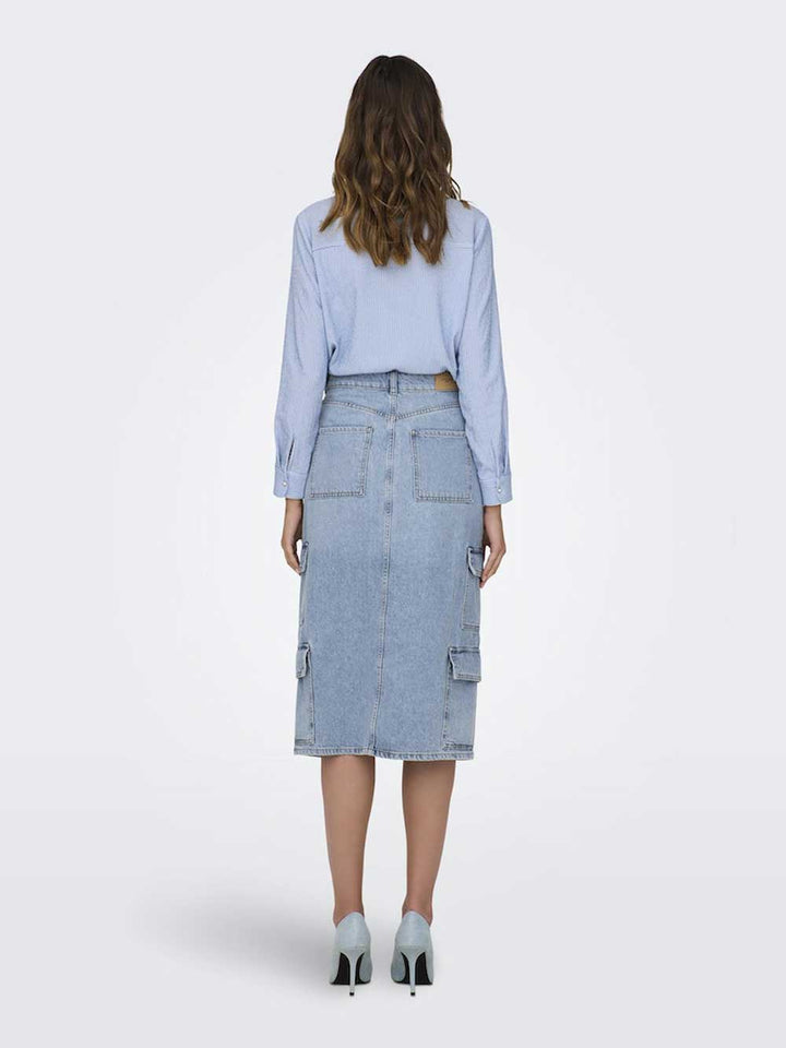 ONLY skirt for WOMEN - Light Blue Denim