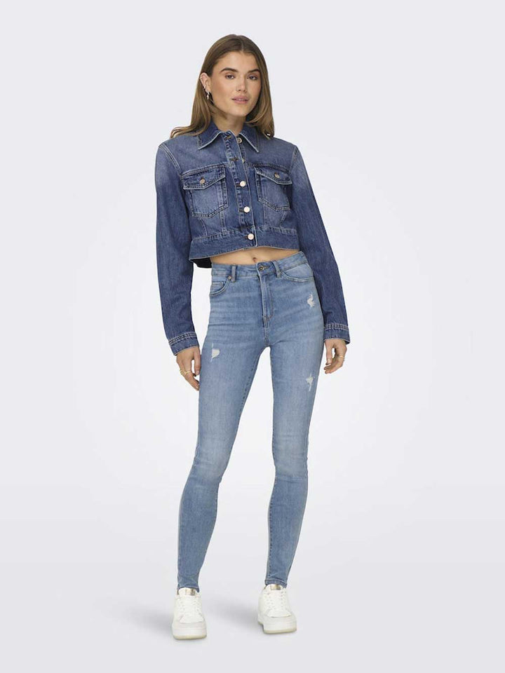 ONLY Giubbotto ONLY da DONNA - MEDIUM BLUE DENIM