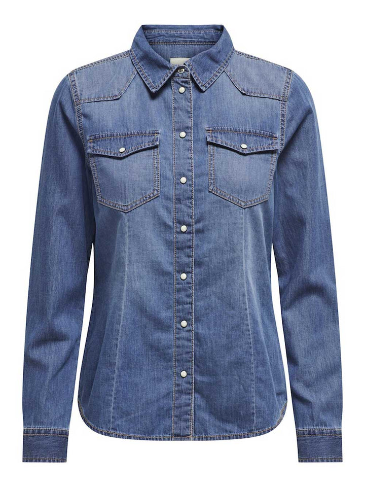 Camicia ONLY da DONNA - MEDIUM BLUE DENIM