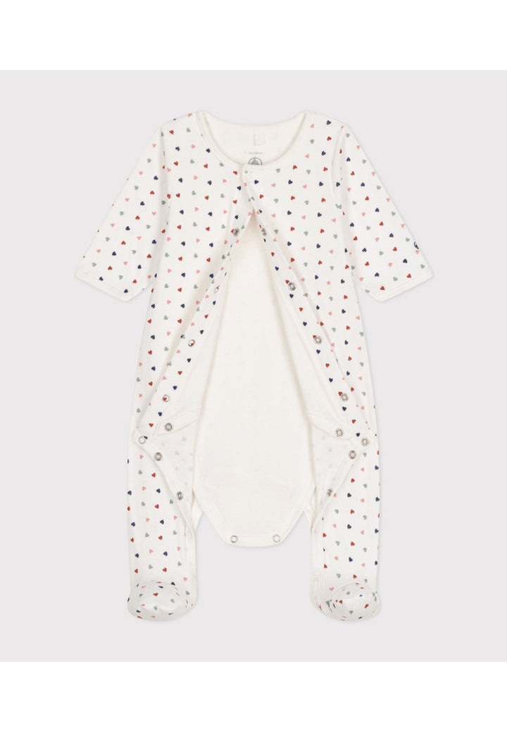 PETIT BATEAU baby girl romper - WHITE