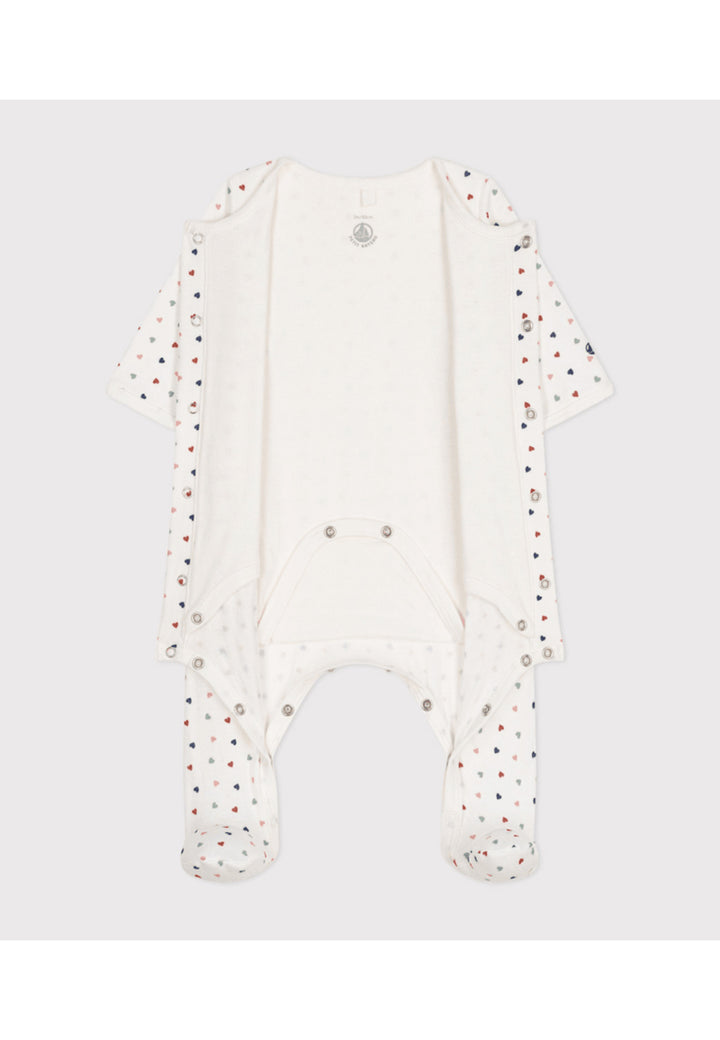 PETIT BATEAU baby girl romper - WHITE