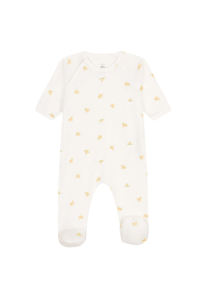 PETIT BATEAU onesie for NEWBORNS - WHITE