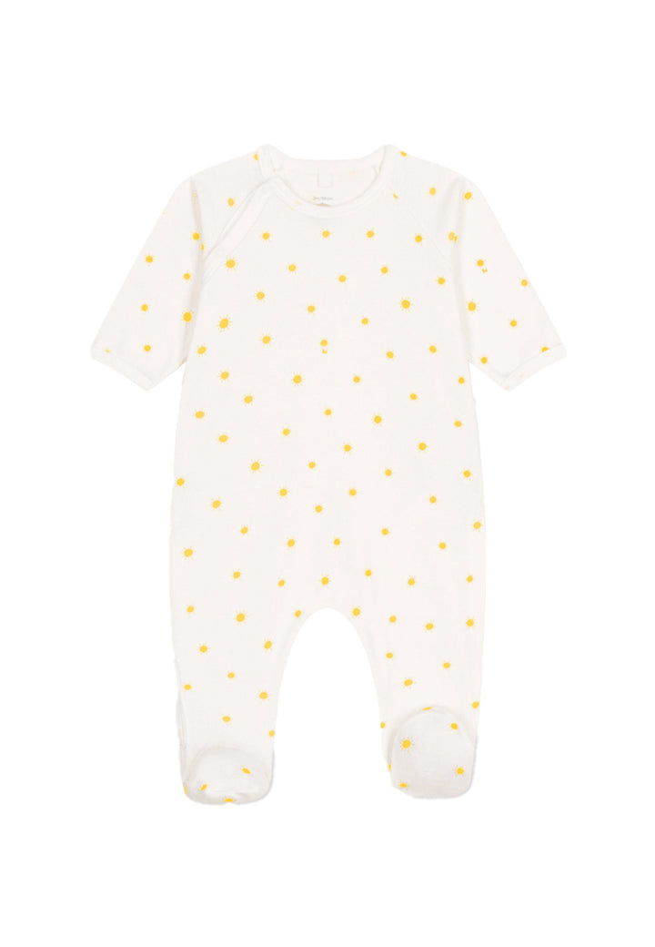 PETIT BATEAU onesie for NEWBORNS - WHITE