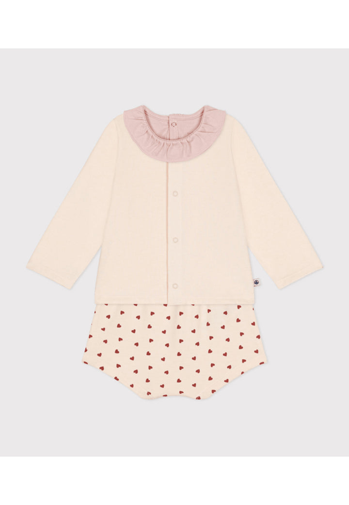 Completo PETIT BATEAU da NEONATA - PINK