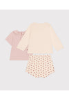 Completo PETIT BATEAU da NEONATA - PINK