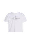 T-shirt CALVIN KLEIN JEANS da BAMBINA - Bright White