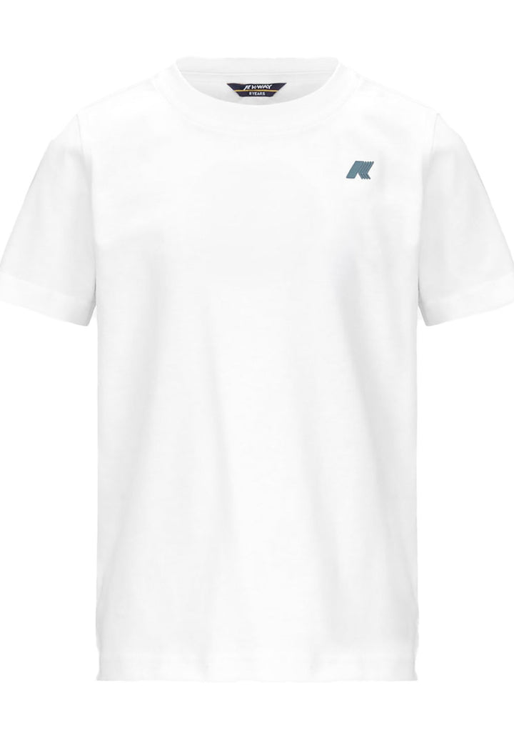 K-WAY T-shirt K-WAY da BAMBINO - WHITE