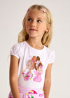 MAYORAL T-shirt MAYORAL da BAMBINA - Bco-orchid