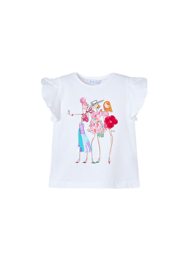 MAYORAL T-shirt MAYORAL da BAMBINA - Bianco