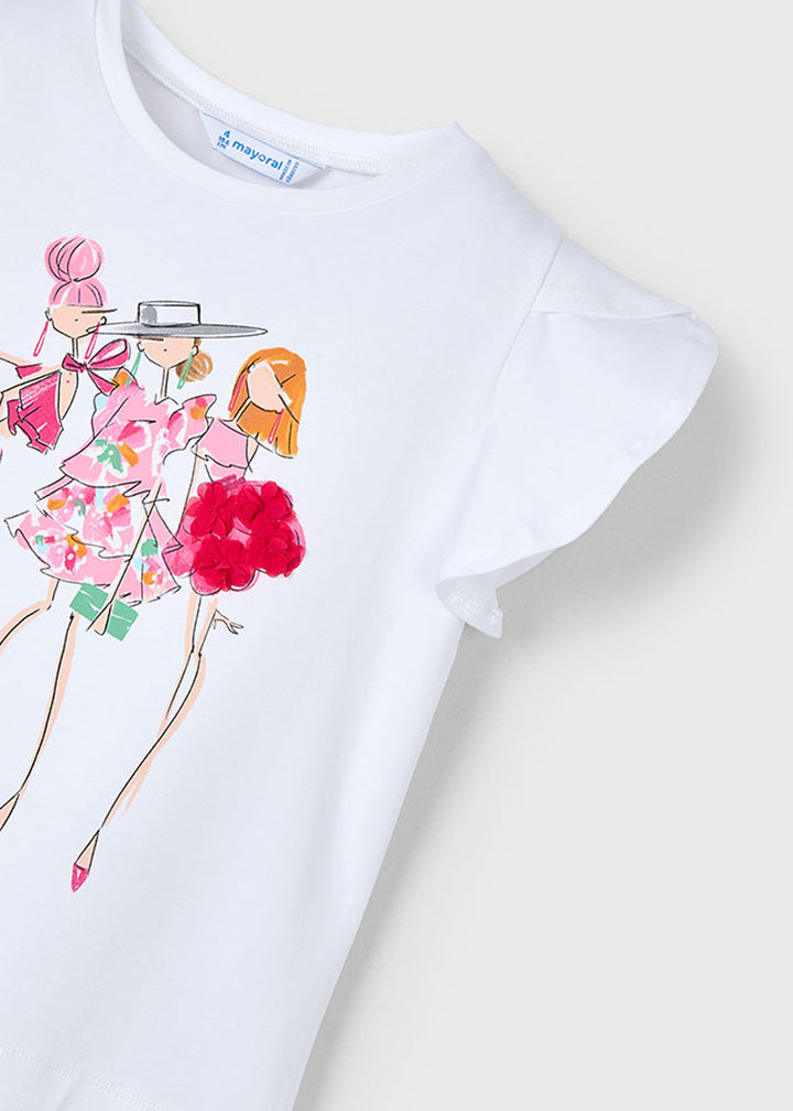 MAYORAL T-shirt MAYORAL da BAMBINA - Bianco