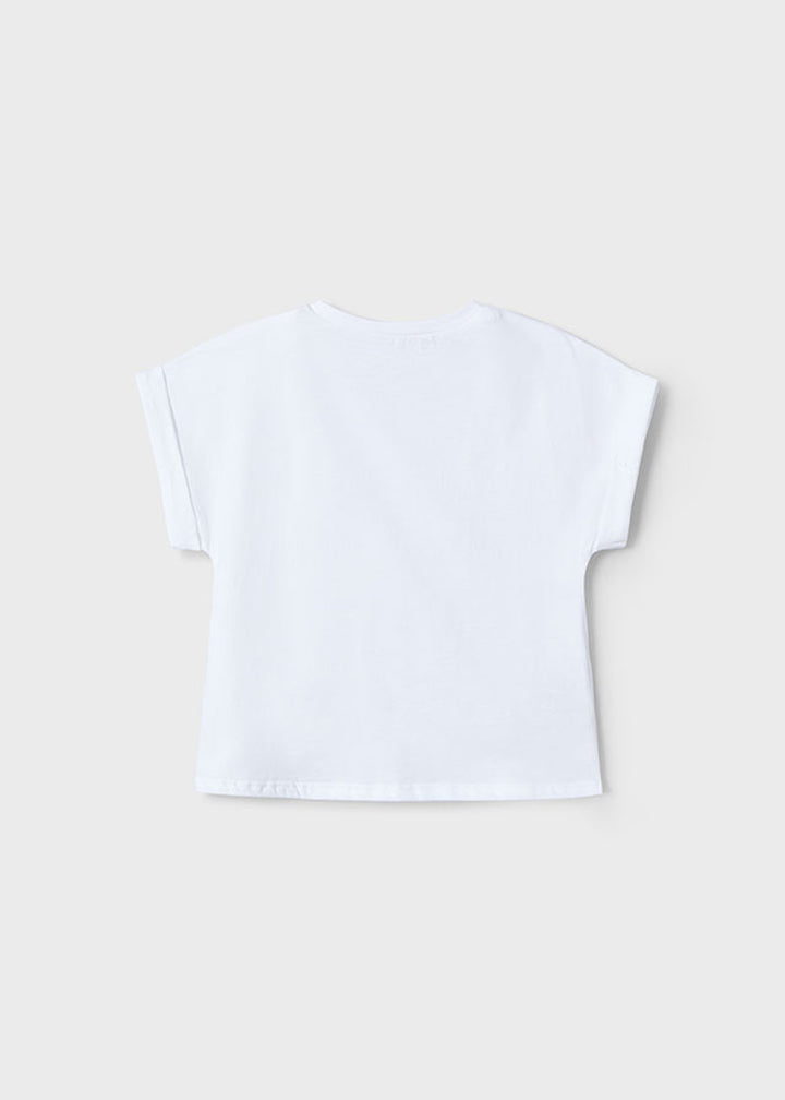 T-shirt MAYORAL da BAMBINA - Bianco