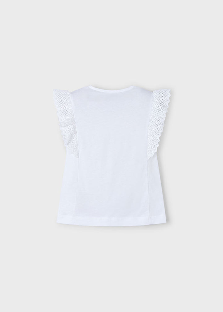 T-shirt MAYORAL da BAMBINA - Bianco