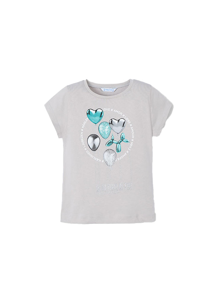 T-shirt MAYORAL da BAMBINA - Grigio