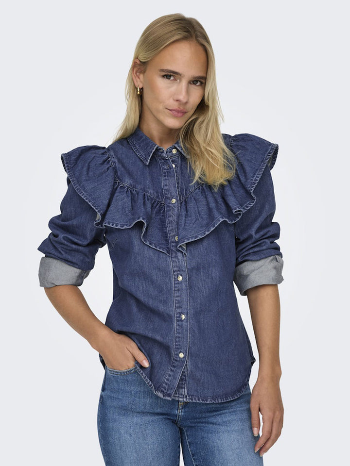 ONLY Camicia ONLY da DONNA - Dark blue denim