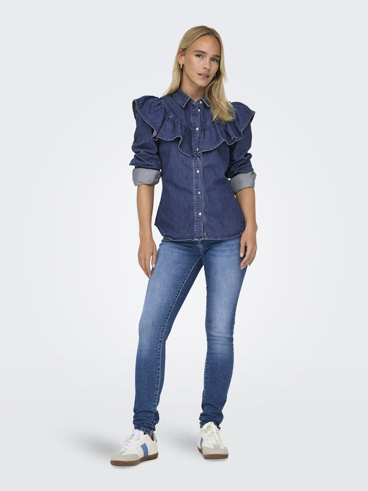 ONLY Camicia ONLY da DONNA - Dark blue denim