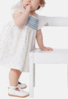 Abito PETIT BATEAU da BAMBINA - MARSHMALLOW/MULTICO