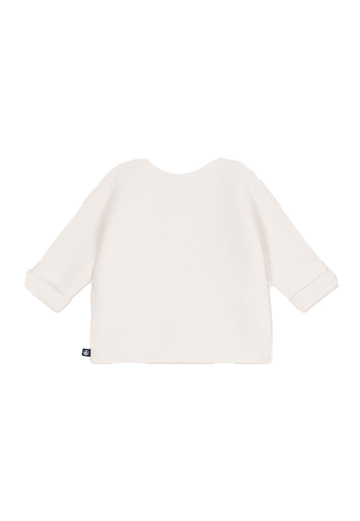 PETIT BATEAU Cardigan PETIT BATEAU da NEONATI - Marshmallow