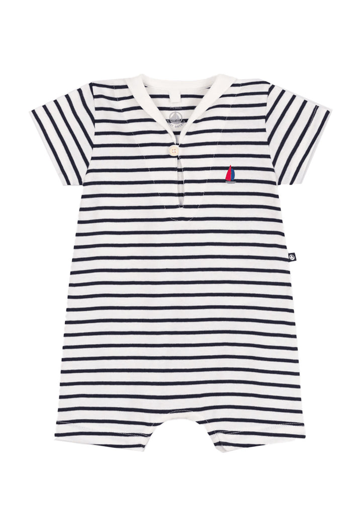 PETIT BATEAU Completo PETIT BATEAU da NEONATO - MARSHMALLOW/SMOKING