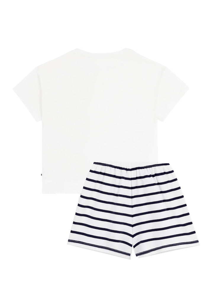 PETIT BATEAU Tutina PETIT BATEAU da BAMBINA - MARSHMALLOW/SMOKING