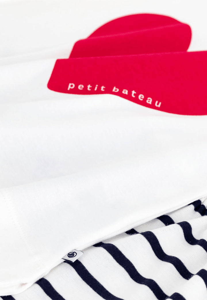 PETIT BATEAU Tutina PETIT BATEAU da BAMBINA - MARSHMALLOW/SMOKING