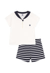 PETIT BATEAU Completo PETIT BATEAU da BAMBINO - SMOKING/MARSHMALLOW