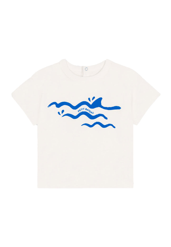 PETIT BATEAU T-shirt PETIT BATEAU da BAMBINO - MARSHMALLOW/PORCELANA