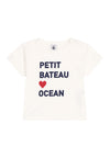 PETIT BATEAU T-shirt PETIT BATEAU da BAMBINO - Marshmallow