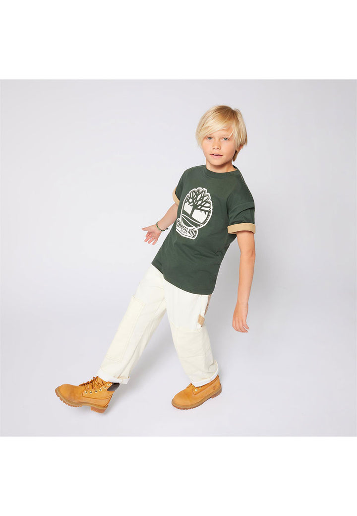 TIMBERLAND T-shirt TIMBERLAND da BAMBINO - Verde