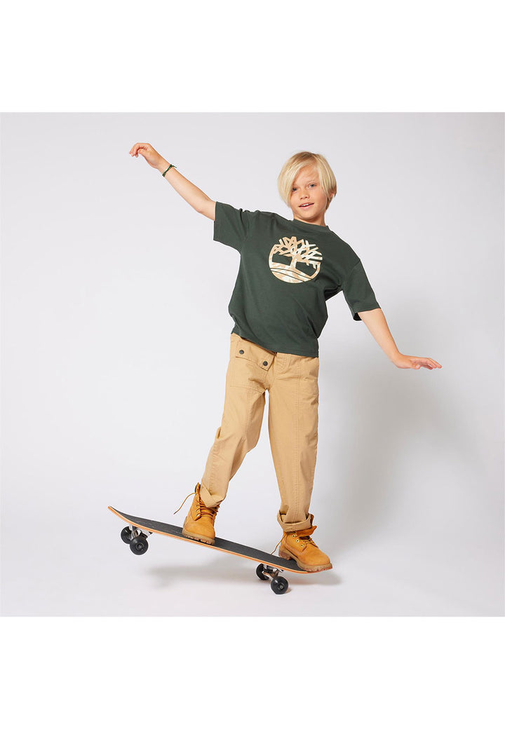 TIMBERLAND T-shirt TIMBERLAND da BAMBINO - Verde