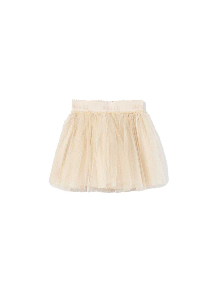 ABEL E LULA Abel & Lula gonna bambina in tulle beige