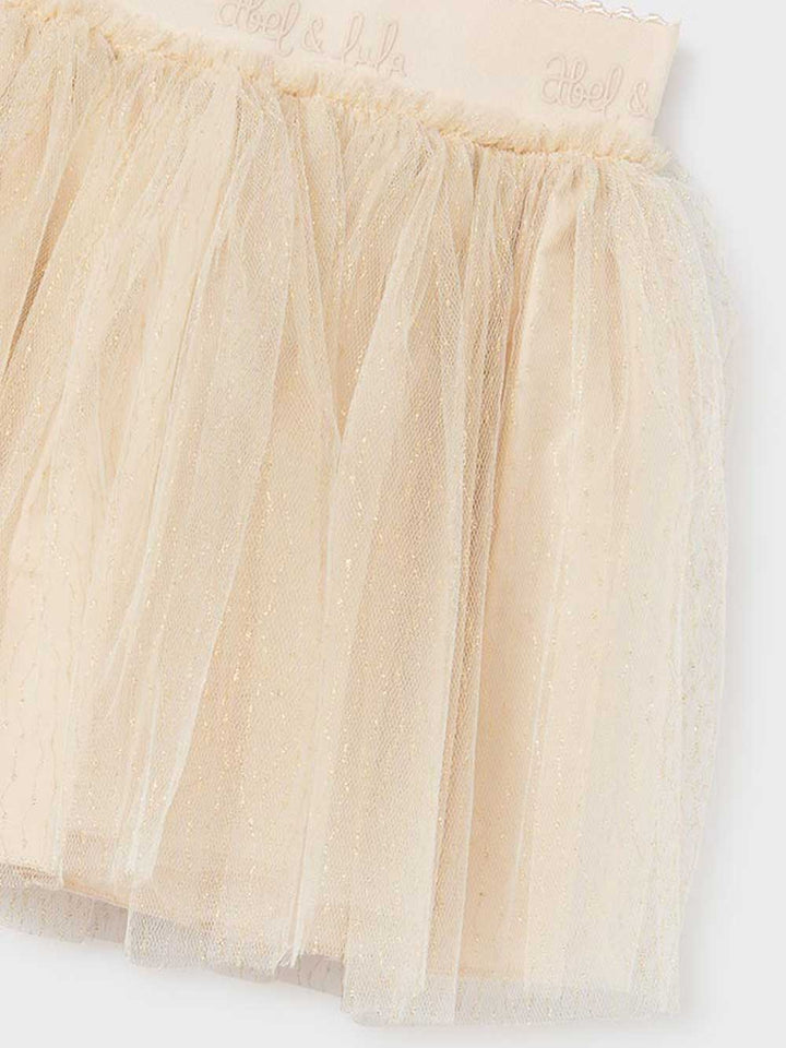 ABEL E LULA Abel & Lula gonna bambina in tulle beige