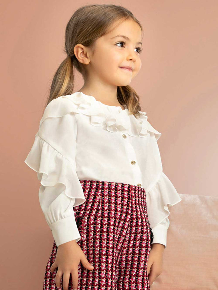 ABEL E LULA Abel & Lula blusa bambina chiffon volant