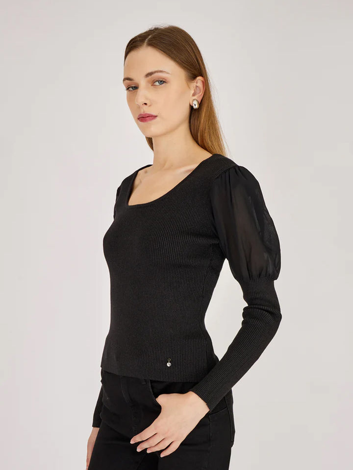 ARTIGLI Artigli pullover da donna spalla a palloncino