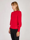 ARTIGLI Artigli pullover girocollo da donna rosso