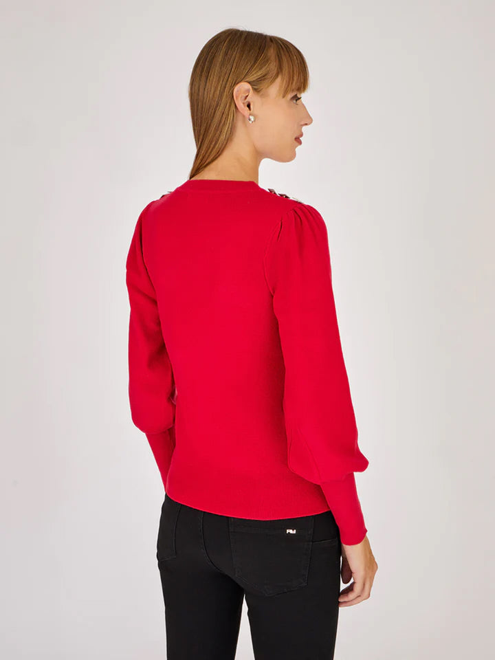 ARTIGLI Artigli pullover girocollo da donna rosso