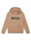 BOSS Boss felpa cappuccio bambino beige