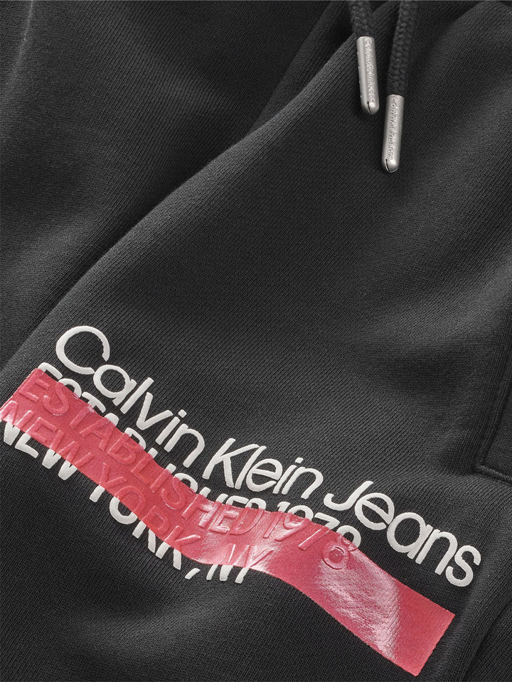 CALVIN KLEIN JEANS Hero relaxed pantalone tuta nero bambino