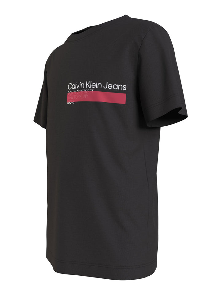 CALVIN KLEIN JEANS Hero mini logo t-shirt nera bambino