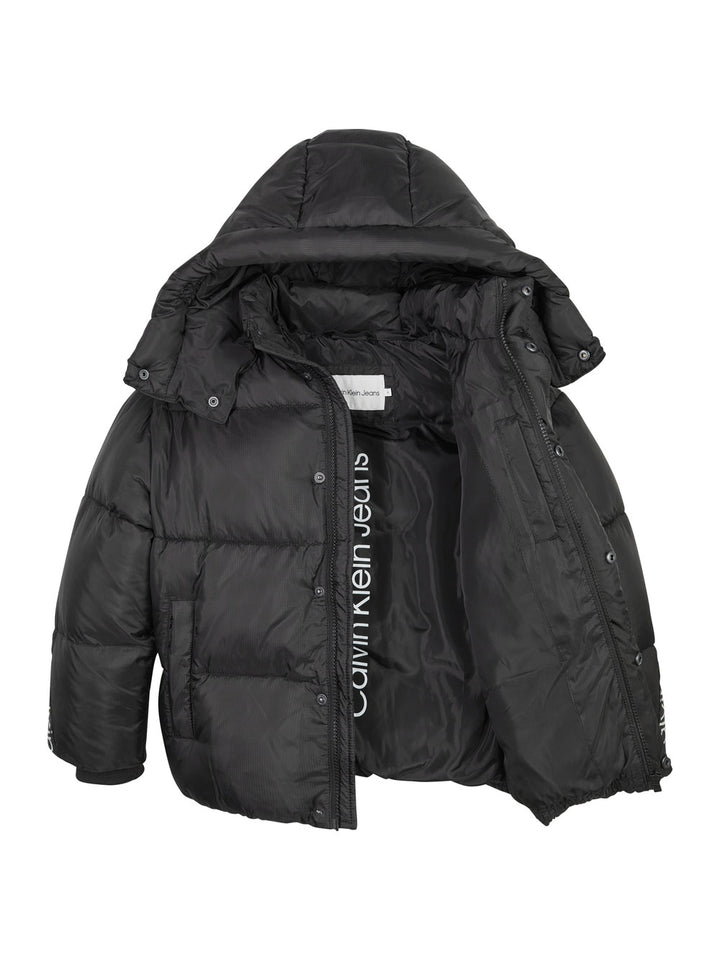 CALVIN KLEIN JEANS Calvin Klein piumino bambino nero con cappuccio