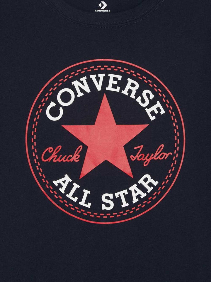 CONVERSE Converse t-shirt bambino core patch blu