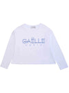 GAELLE PARIS Gaelle Paris t-shirt ragazza girocollo logo blu